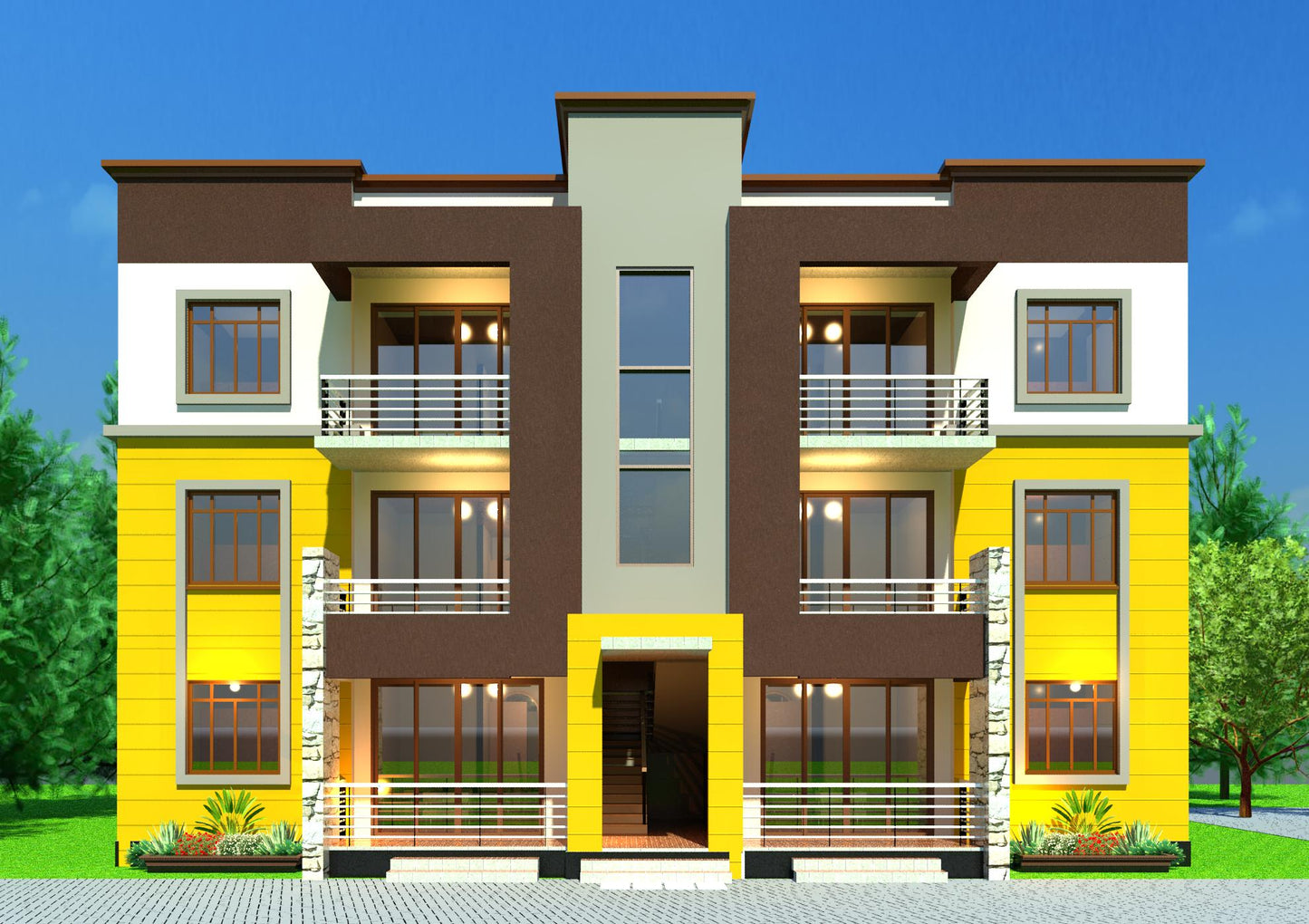 2 Bedroom apartment Block