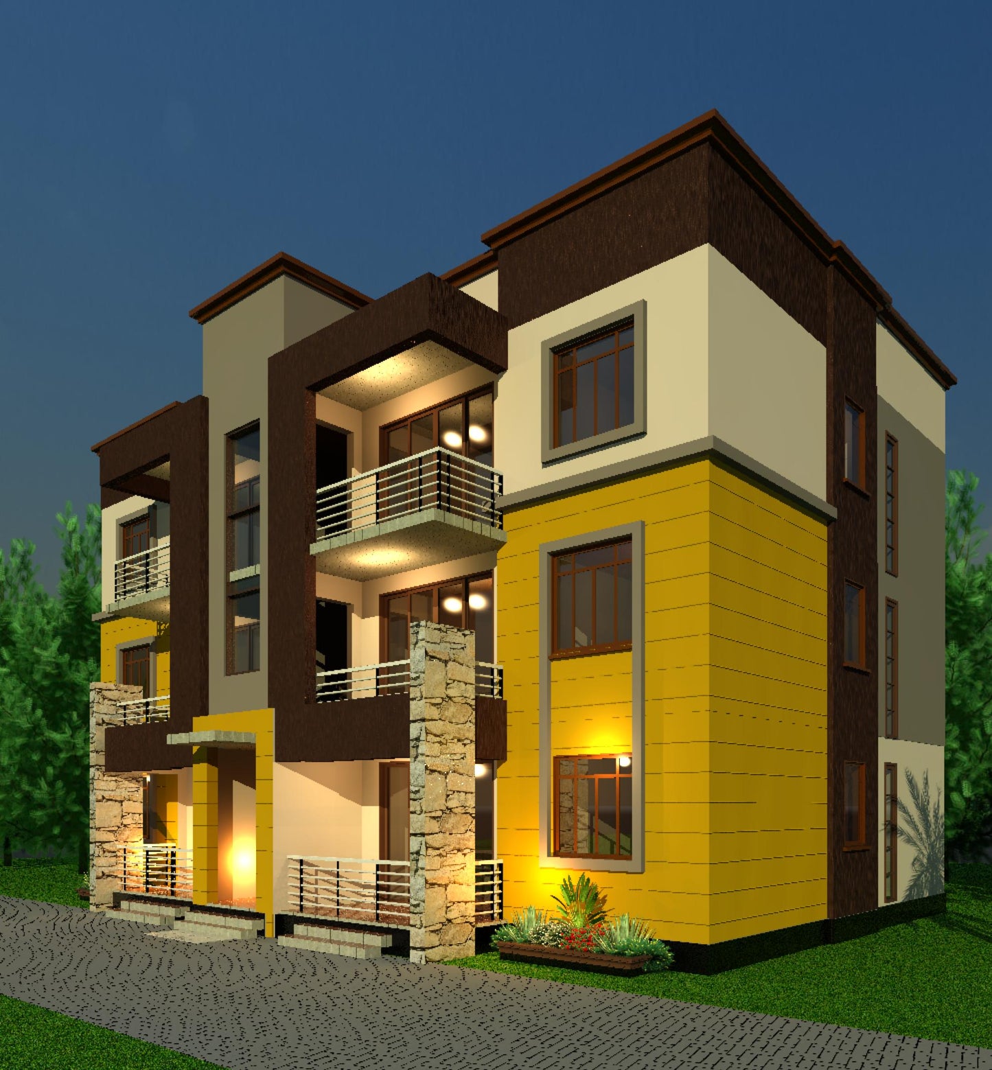2 Bedroom apartment Block